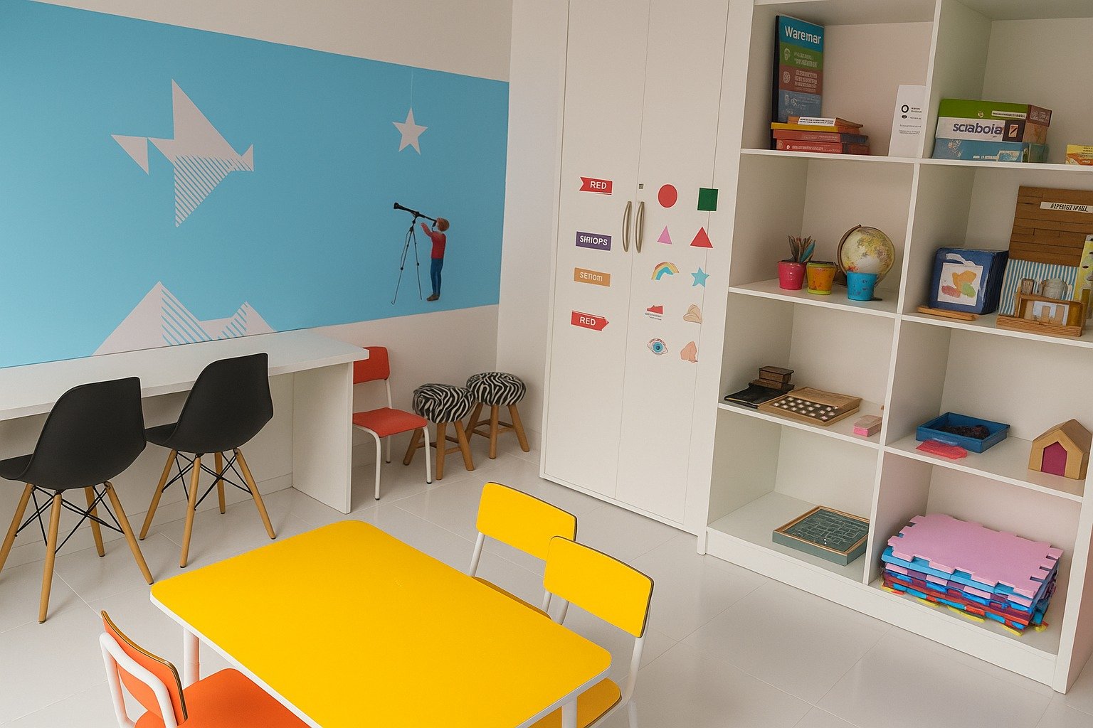 Ambiente infantil da Wizard Ingleses