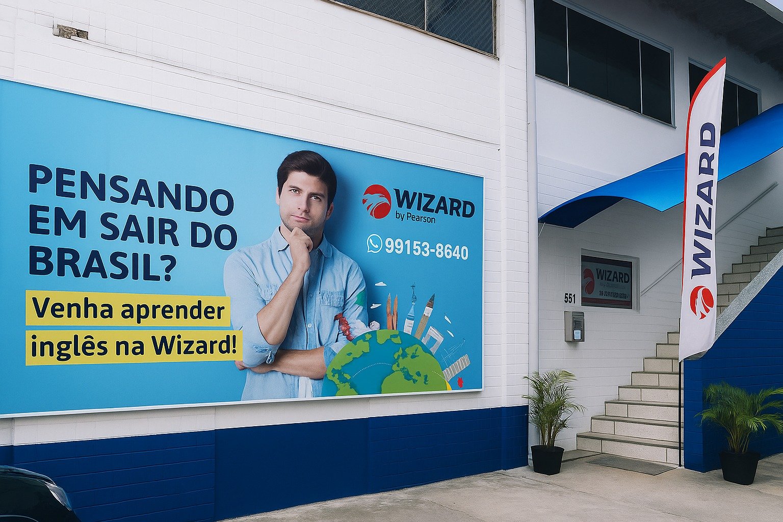 Fachada da Wizard Ingleses em Florianópolis